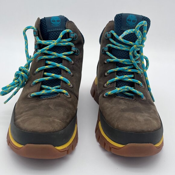 TIMBERLAND Jenness Falls WATERPROOF MID HIKING BOOT (Women) OLIVE FULL GRAIN 7.5 - Picture 3 of 10